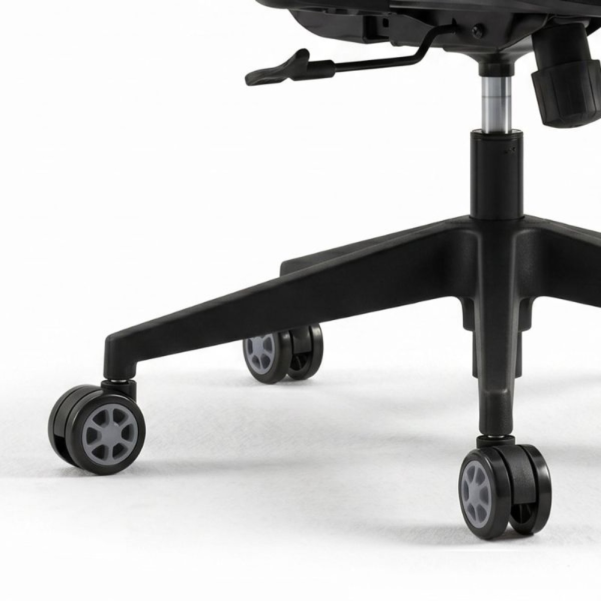 Ανταλλακτικά Ροδάκια Megapap για καρέκλες γραφείου σετ 5 τμχ χρώμα μαύρο - γκρι