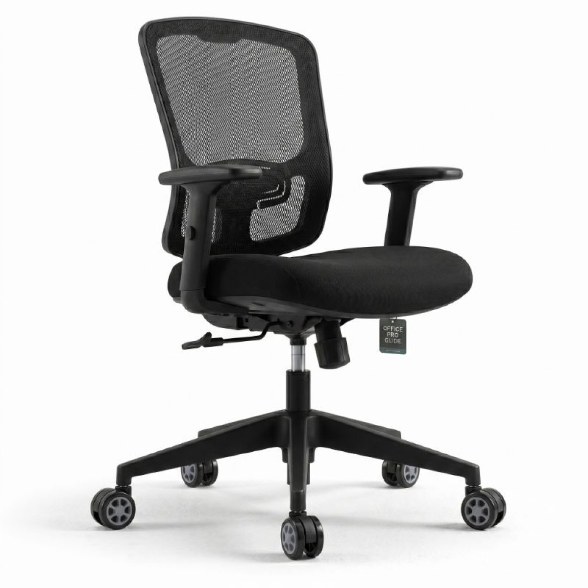 Ανταλλακτικά Ροδάκια Megapap για καρέκλες γραφείου σετ 5 τμχ χρώμα μαύρο - γκρι