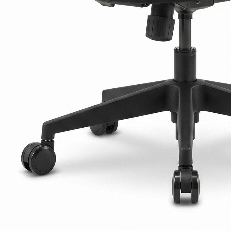 Ανταλλακτικά Ροδάκια Megapap για καρέκλες γραφείου σετ 5 τμχ χρώμα μαύρο