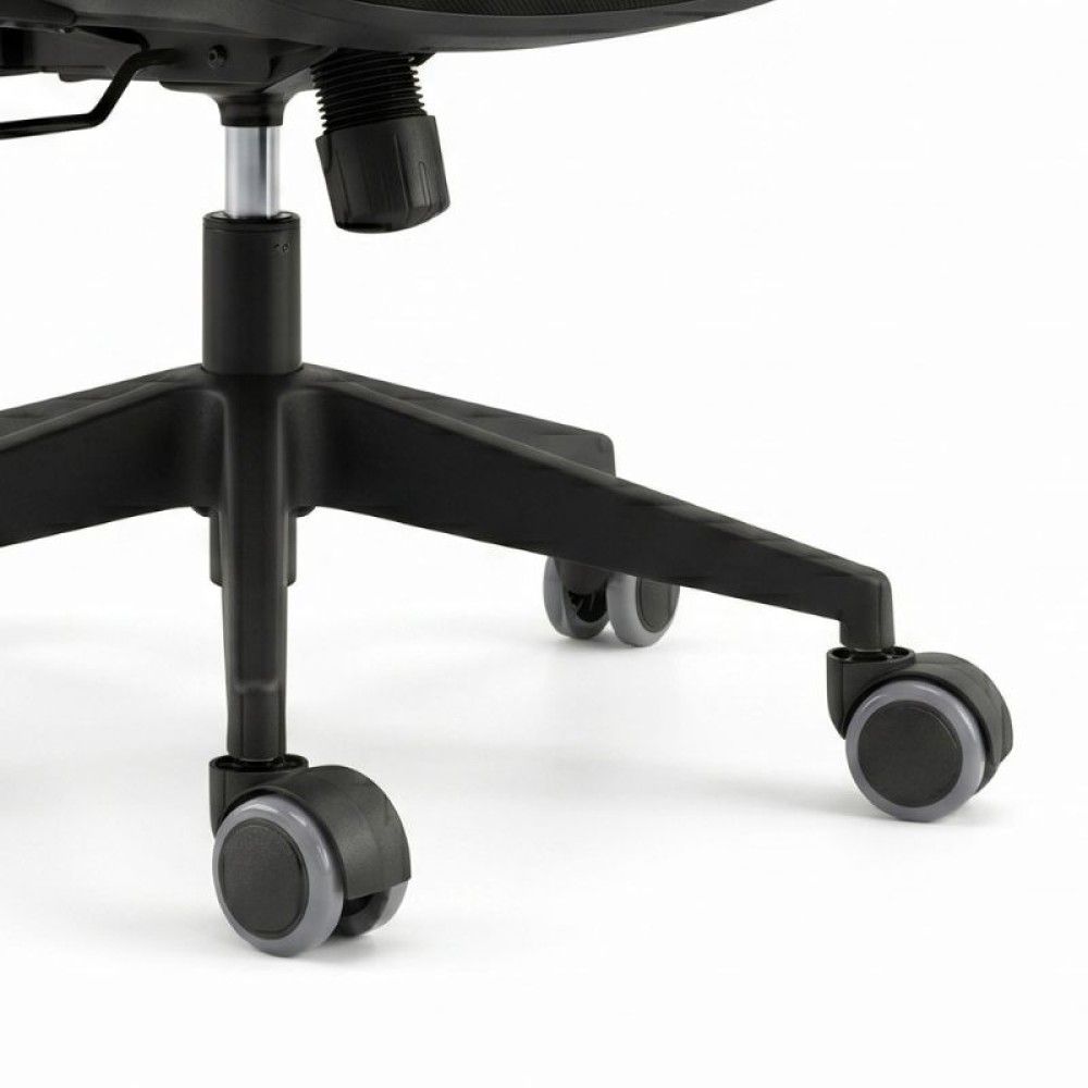 Ανταλλακτικά Ροδάκια Megapap για καρέκλες γραφείου σετ 5 τμχ χρώμα μαύρο - γκρι