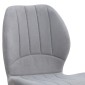 Καρέκλα τραπεζαρίας Valena Megapap elephant grey ύφασμα - μεταλλικό μαύρο πόδι 48x58x87εκ.