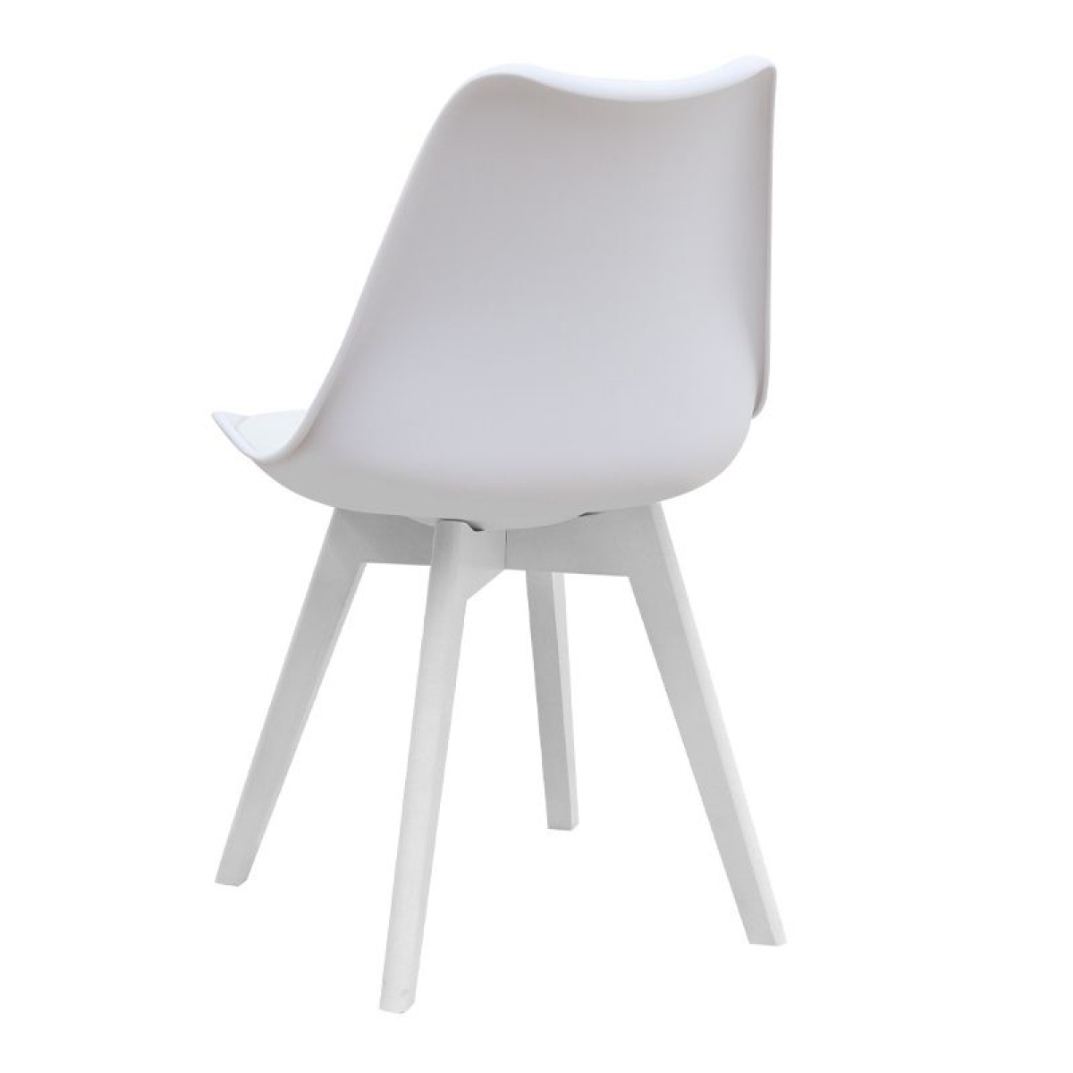 Σετ τραπεζαρία 5τμχ Rubes - Viva Megapap χρώμα λευκό Ø100x78εκ.