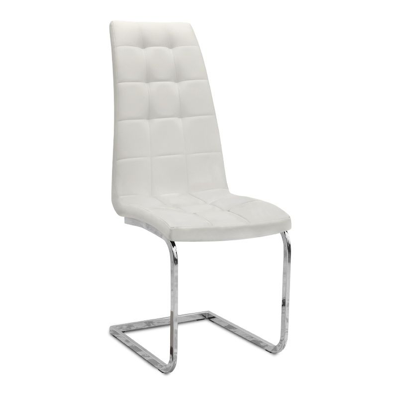 Σετ τραπεζαρία 5τμχ Darlen - Vela Megapap χρώμα καρυδί - λευκό 125x72x74εκ.