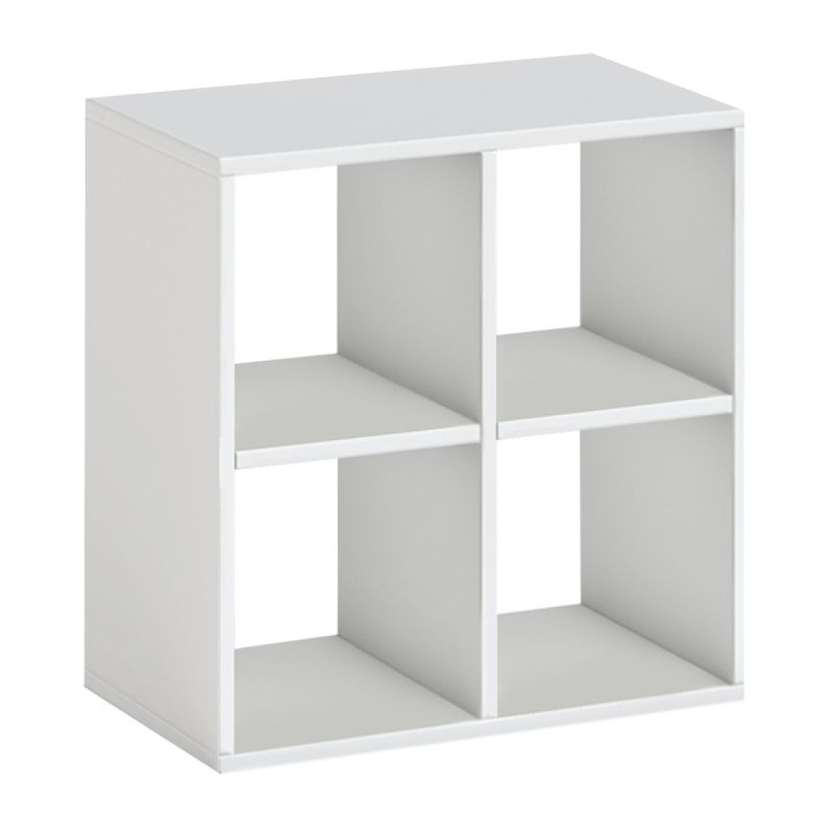 Βιβλιοθήκη Cube Megapap χρώμα λευκό 60x30x60εκ.