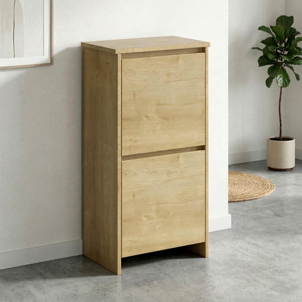 Παπουτσοθήκη Port Megapap χρώμα sapphire oak 48x31x92εκ.