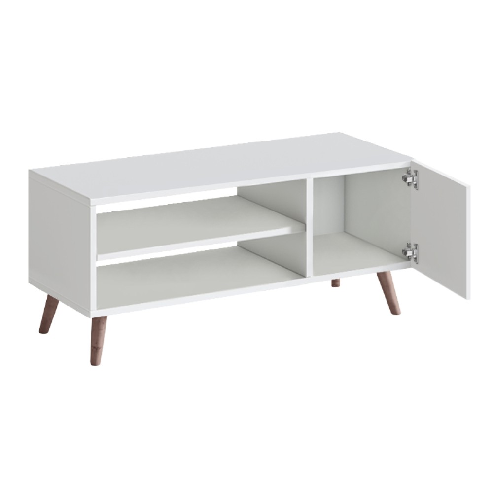 Έπιπλο τηλεόρασης Parma Megapap χρώμα λευκό 90x30x40εκ.