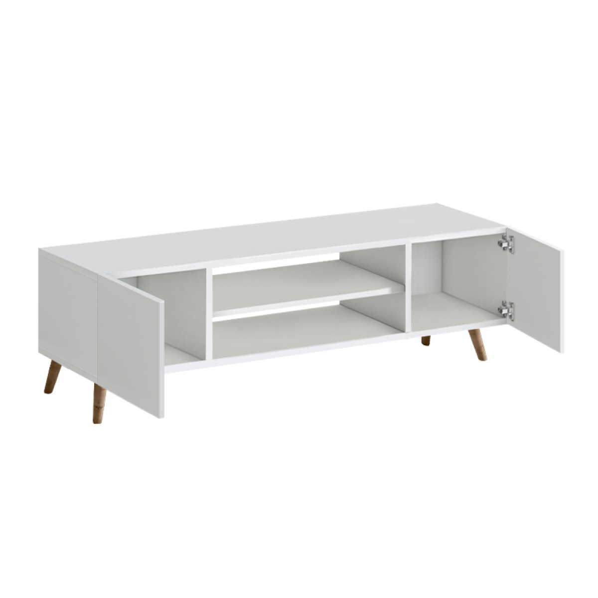 Έπιπλο τηλεόρασης Etna Megapap χρώμα λευκό 150x30x45εκ.