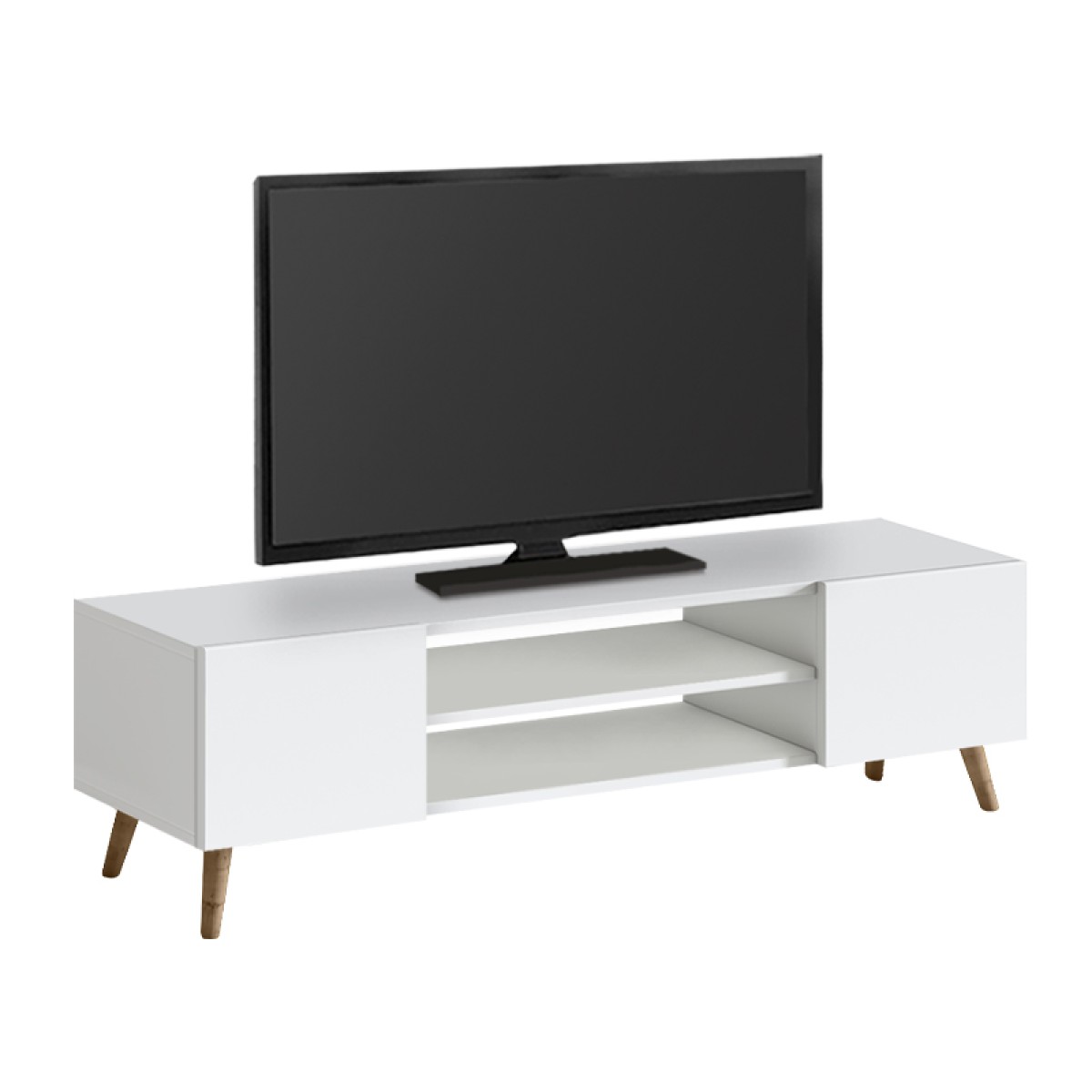 Έπιπλο τηλεόρασης Etna Megapap χρώμα λευκό 150x30x45εκ.