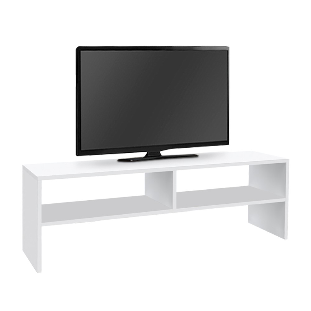 Έπιπλο τηλεόρασης Beirut Megapap χρώμα λευκό 150x30x40εκ.