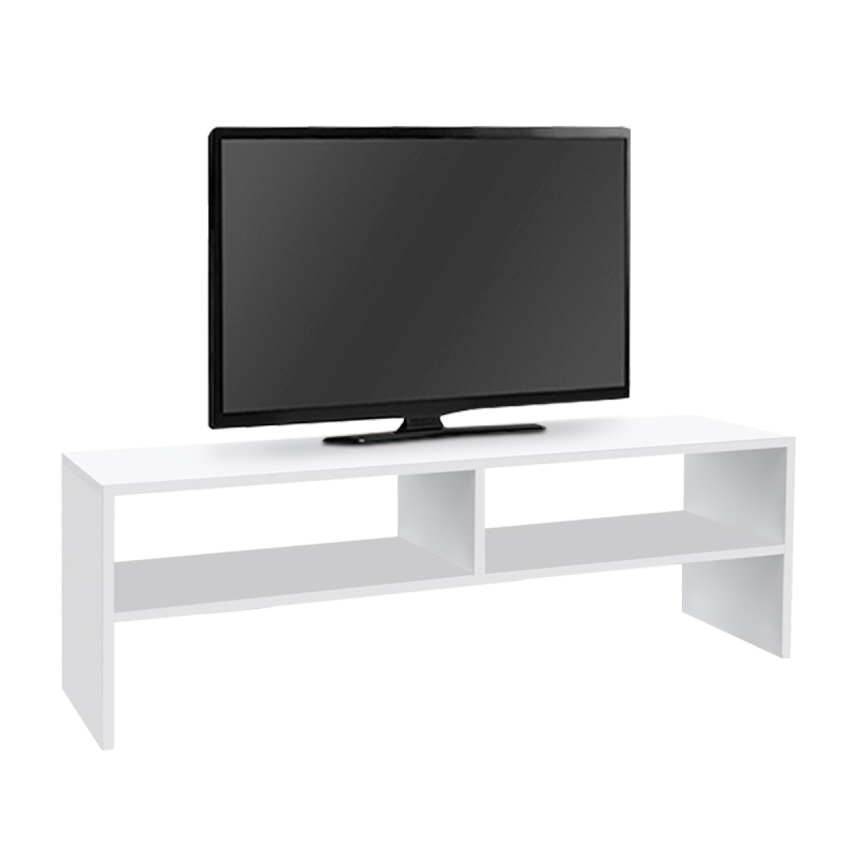 Έπιπλο τηλεόρασης Beirut Megapap χρώμα λευκό 150x30x40εκ.