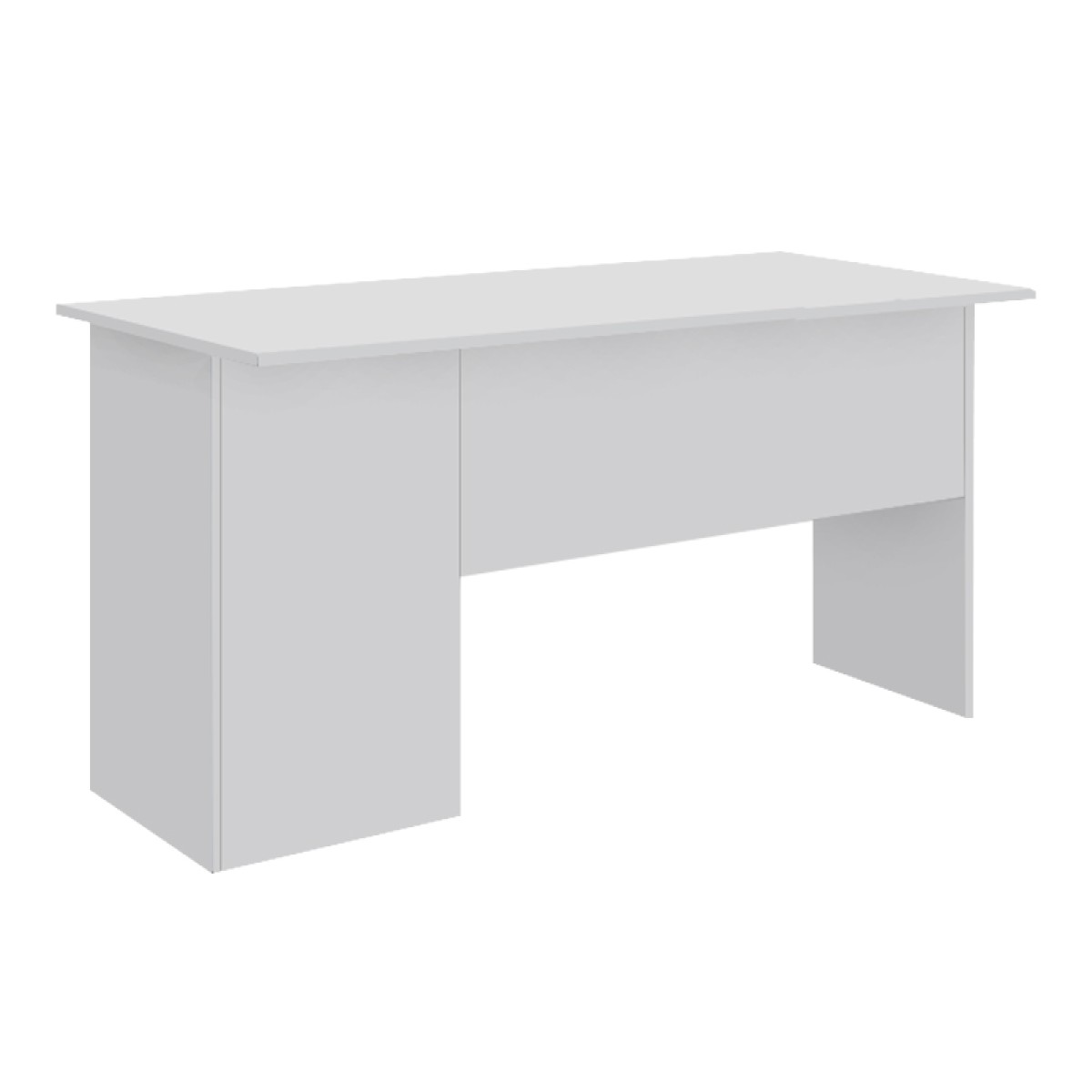 Γραφείο εργασίας με κλειδαριά Moto Megapap χρώμα λευκό 140x60x75εκ.