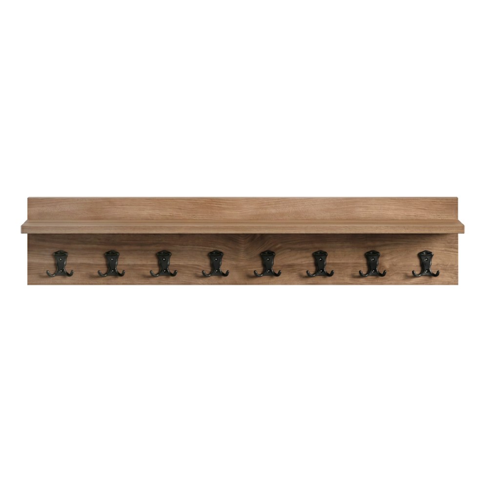 Κρεμάστρα τοίχου Vettini Megapap χρώμα καρυδί 100x12x20εκ.