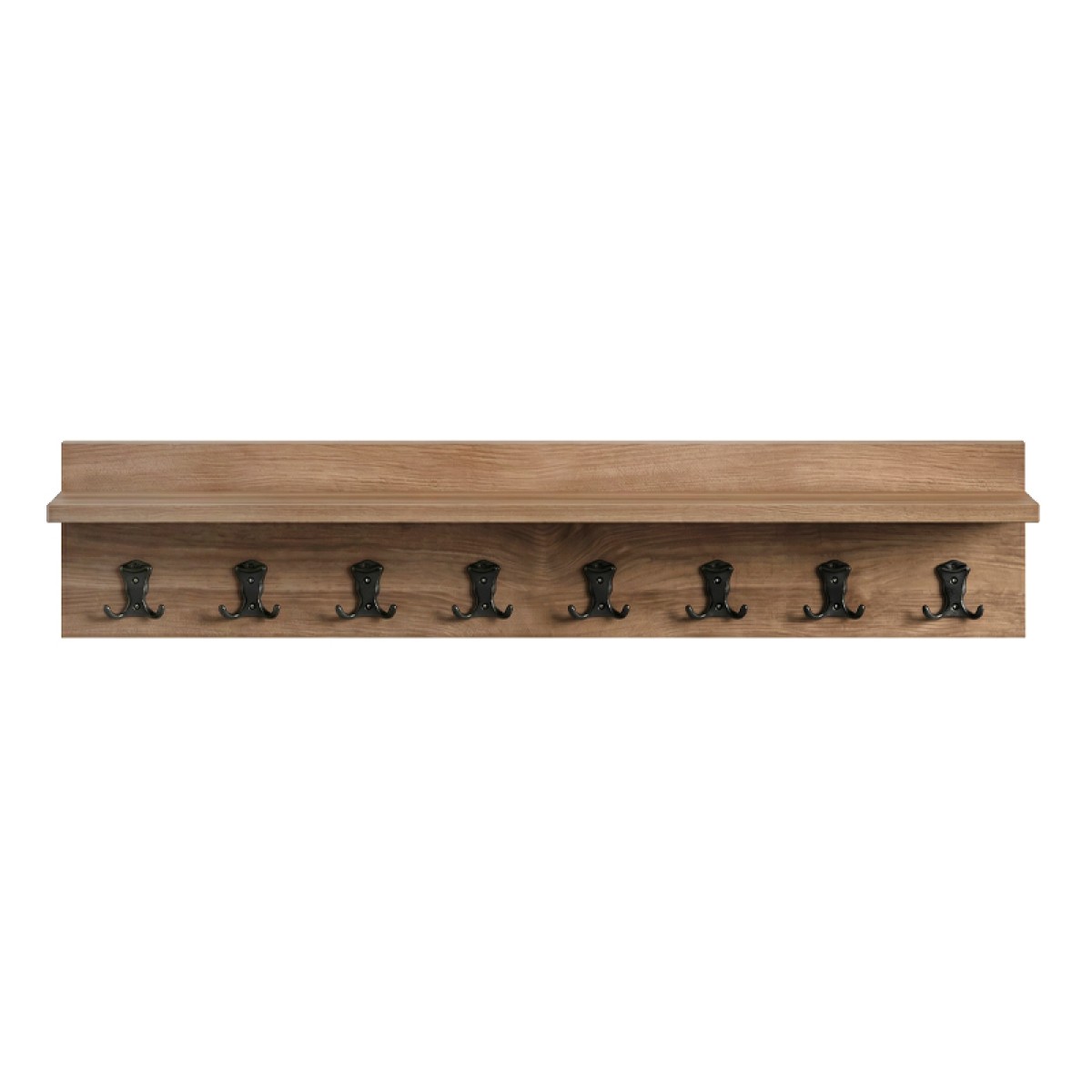 Κρεμάστρα τοίχου Vettini Megapap χρώμα καρυδί 100x12x20εκ.