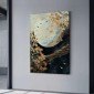 Πίνακας σε καμβά "Golden Moon" Megapap ψηφιακής εκτύπωσης 70x100x3εκ.