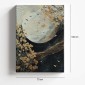 Πίνακας σε καμβά "Golden Moon" Megapap ψηφιακής εκτύπωσης 70x100x3εκ.