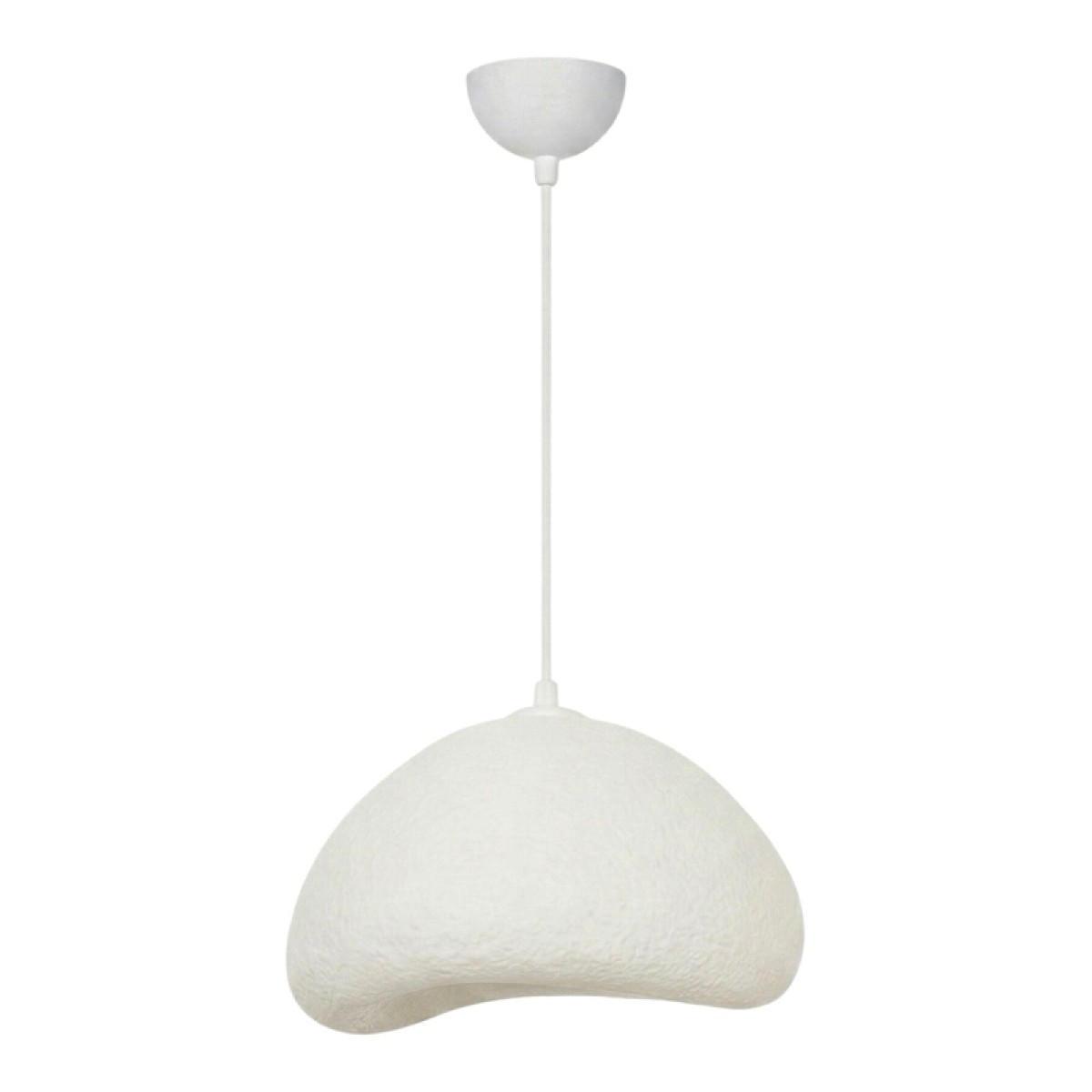 Φωτιστικό οροφής Luna Megapap E27 fiberglass μονόφωτο χρώμα λευκό 30x21x120εκ.