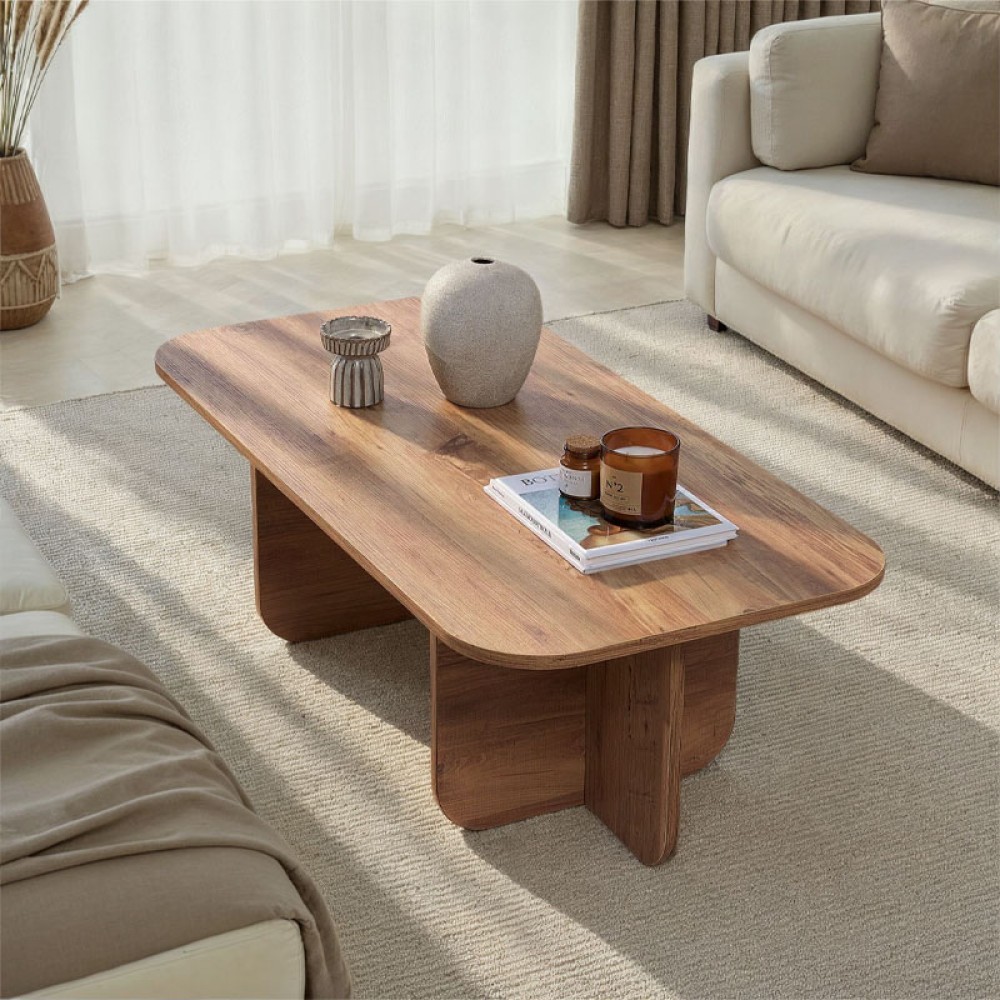 Τραπεζάκι σαλονιού Becaj Megapap χρώμα atlantic pine 120x60x41,4εκ.