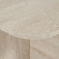 Τραπεζάκι σαλονιού Becaj Megapap χρώμα travertine 120x60x41,4εκ.