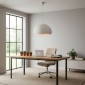 Φωτιστικό οροφής Loval Megapap E27 fiberglass μονόφωτο χρώμα λευκό 50x44x120εκ.
