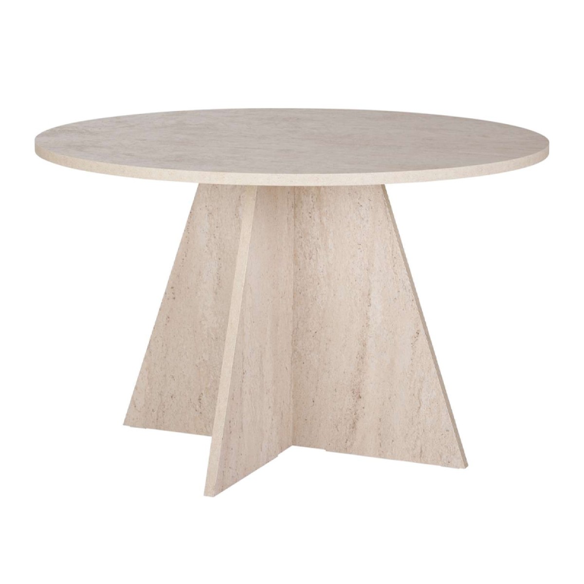 Τραπέζι Virela Megapap χρώμα travertine Ø120x75εκ.