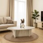 Τραπεζάκι σαλονιού Ravey Megapap χρώμα travertine 120x60x39,8εκ.