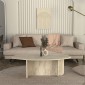 Τραπεζάκι σαλονιού Ravey Megapap χρώμα travertine 120x60x39,8εκ.