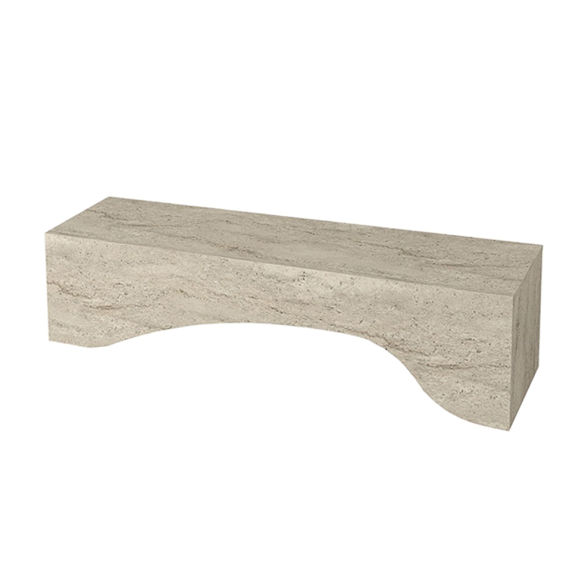 Έπιπλο τηλεόρασης Mara Megapap με LED χρώμα travertine 150x31,4x40εκ.