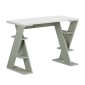 Γραφείο εργασίας Papillon Megapap χρώμα ash green - λευκό 106x50x75εκ