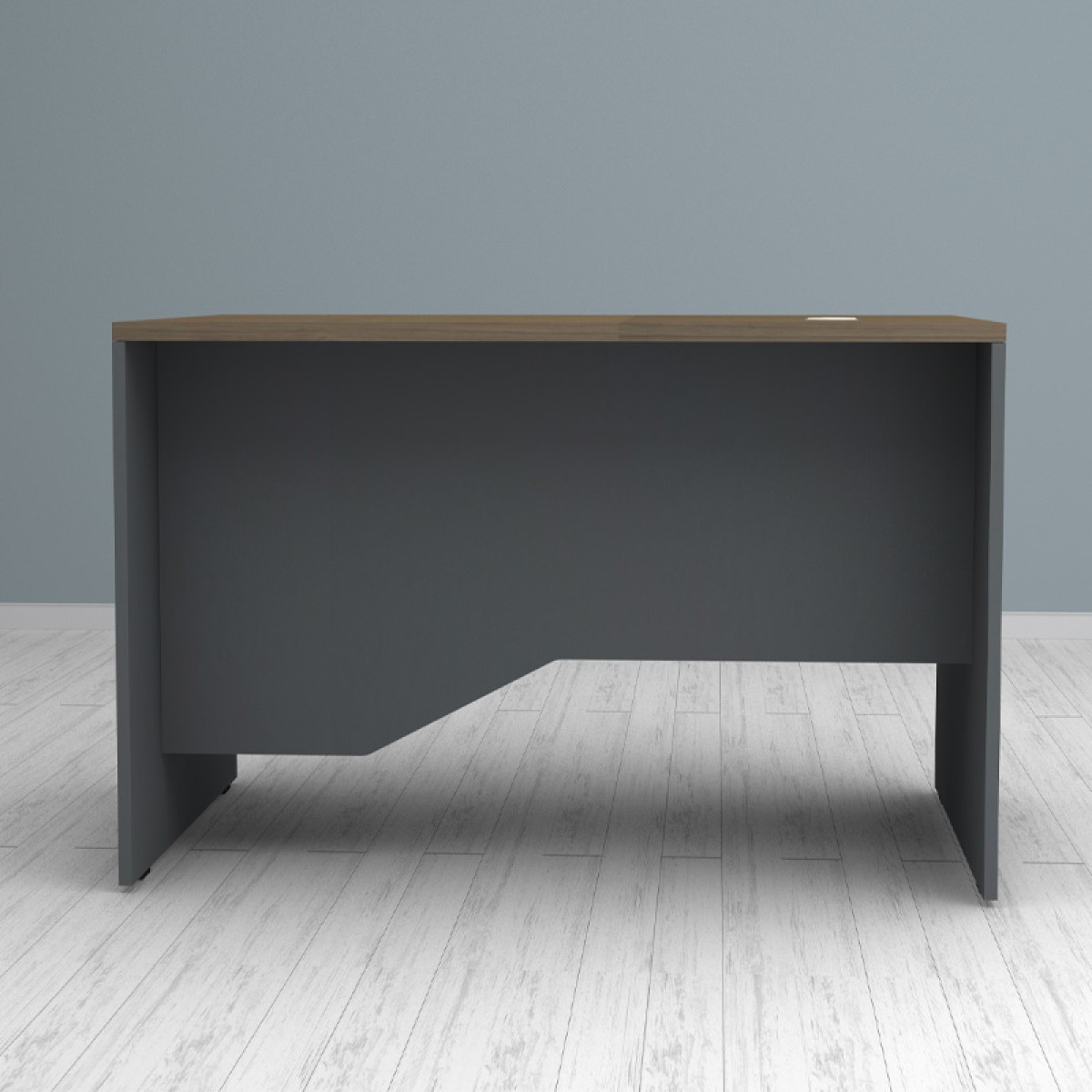 Γραφείο επαγγελματικό Venturo Megapap χρώμα ανθρακί - καρυδί 120x80x75εκ.