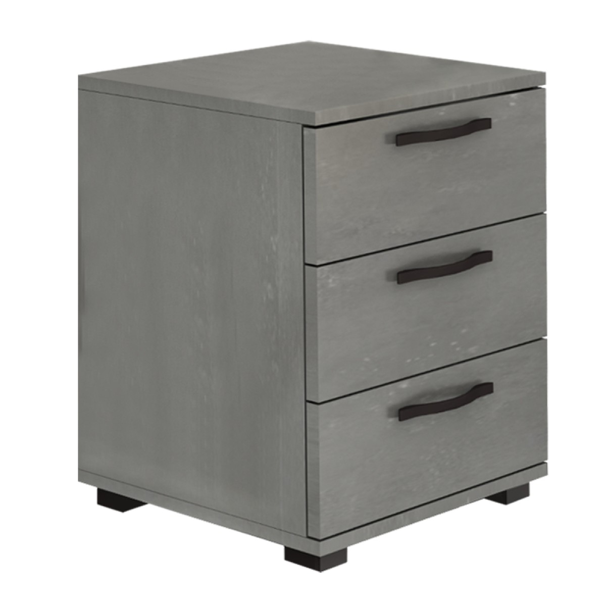 Κομοδίνο - Συρταριέρα γραφείου Roco Megapap χρώμα γκρι σκυροδέματος 40x39x57εκ.