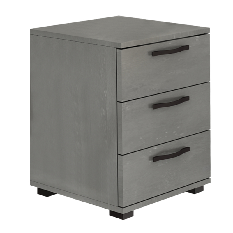 Κομοδίνο - Συρταριέρα γραφείου Roco Megapap χρώμα γκρι σκυροδέματος 40x39x57εκ.