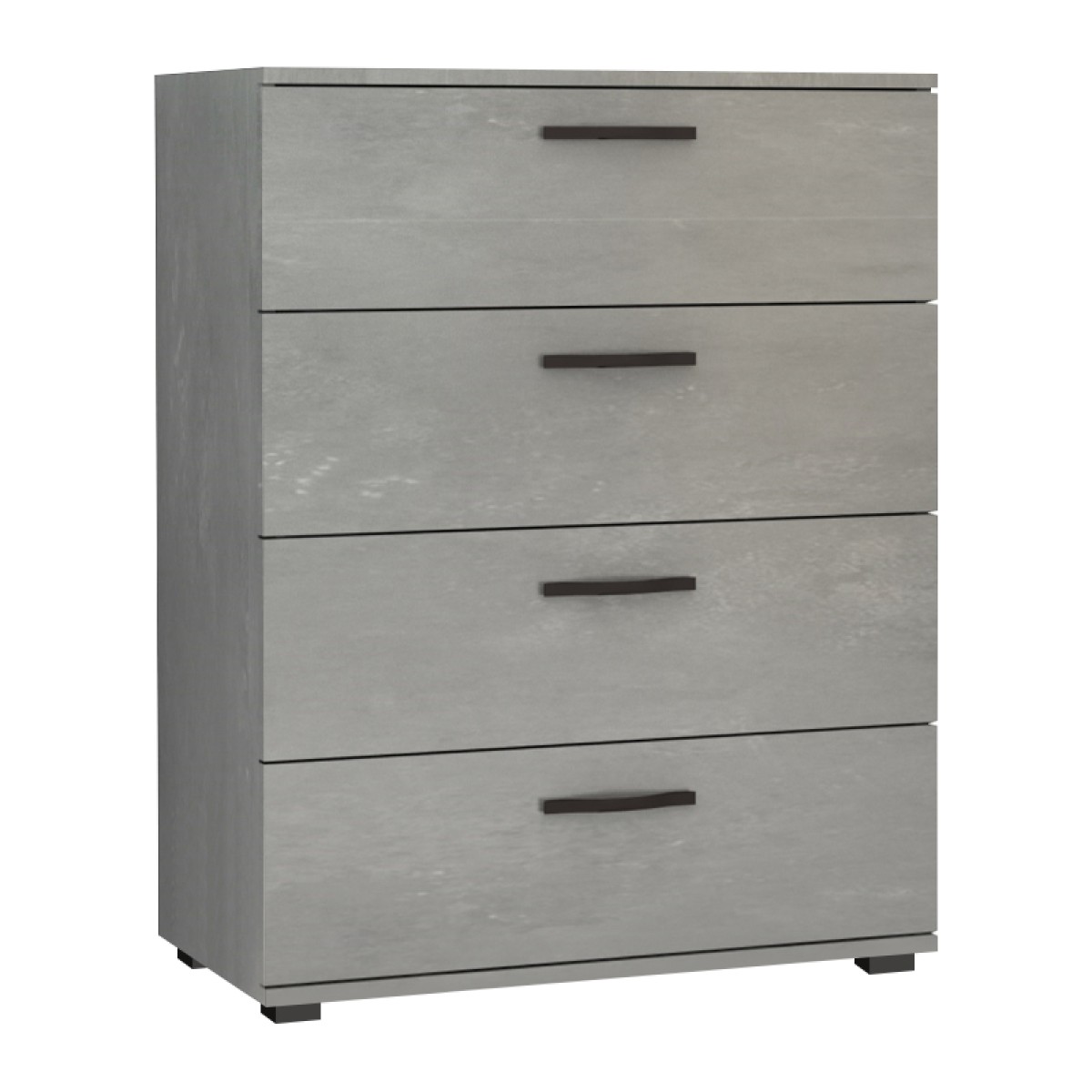 Συρταριέρα Velika Megapap χρώμα γκρι σκυροδέματος 73x44x96εκ.