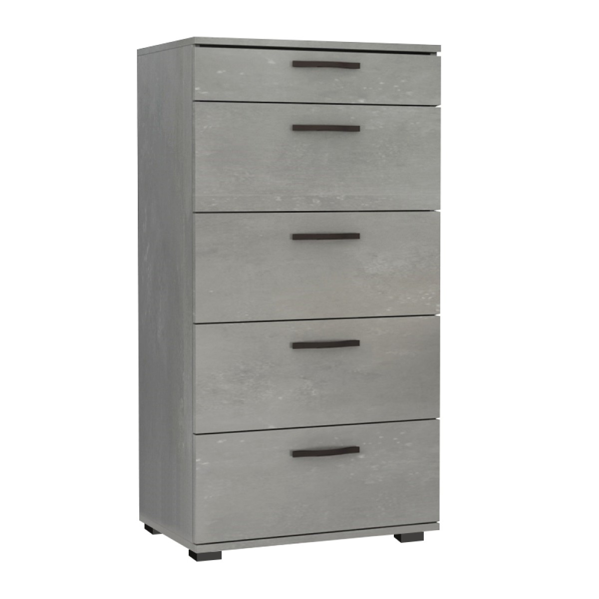 Συρταριέρα Helia Megapap χρώμα γκρι σκυροδέματος 60x44x108εκ.