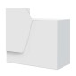Γραφείο υποδοχής - reception Merlin Megapap χρώμα λευκό 110x50x101,8εκ.