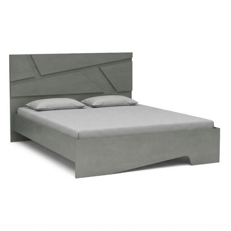 Κρεβάτι Efes Megapap χρώμα γκρι σκυροδέματος 160x200εκ.