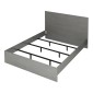 Κρεβάτι Troy Megapap χρώμα γκρι σκυροδέματος 150x200εκ.