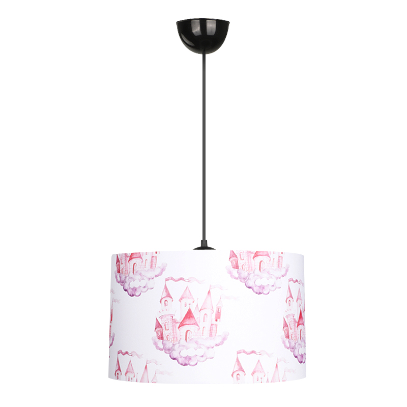 Φωτιστικό οροφής Tale Megapap E27 ύφασμα PVC μονόφωτο πολύχρωμο Ø33x70εκ.