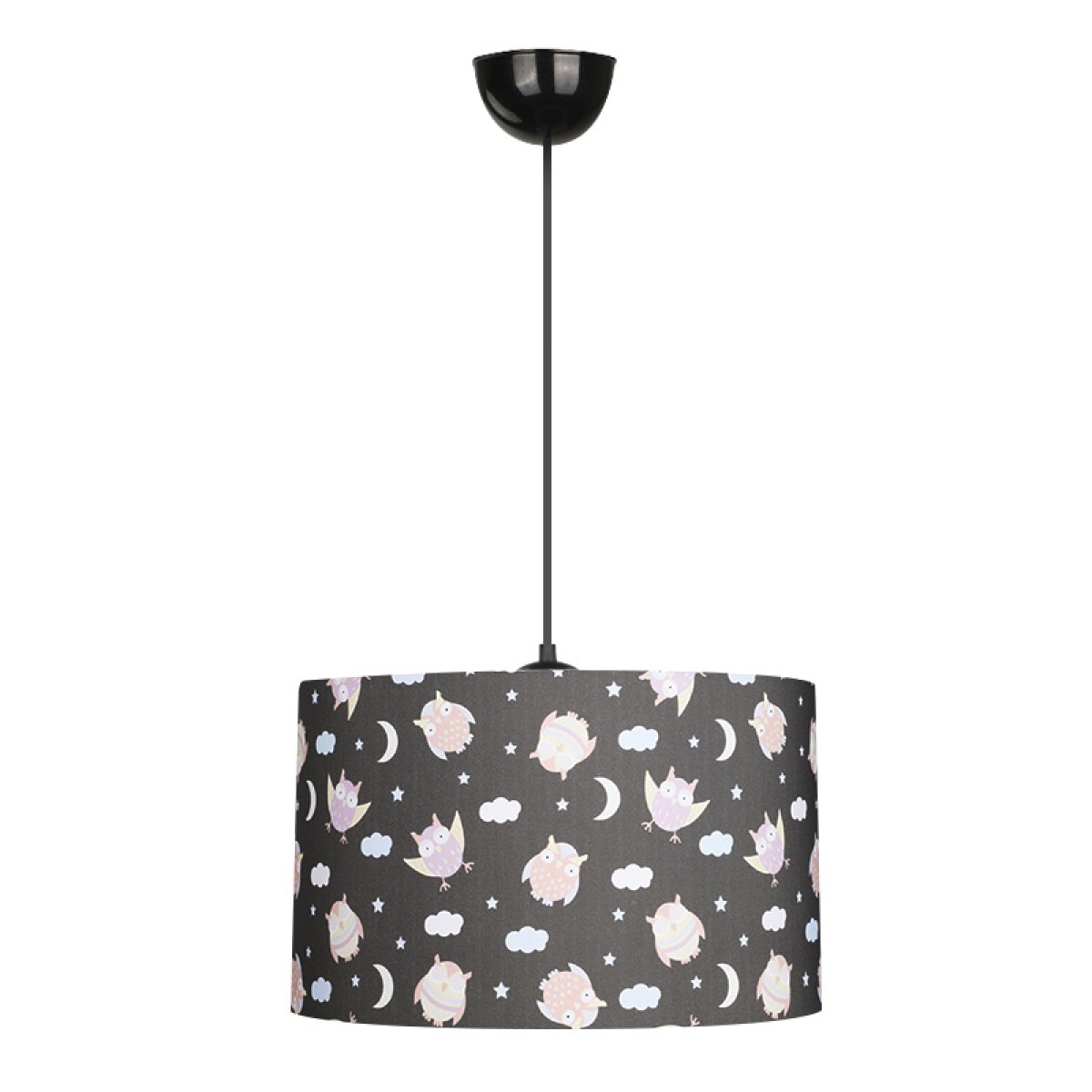 Φωτιστικό οροφής Tale Megapap E27 ύφασμα PVC μονόφωτο πολύχρωμο Ø33x70εκ.