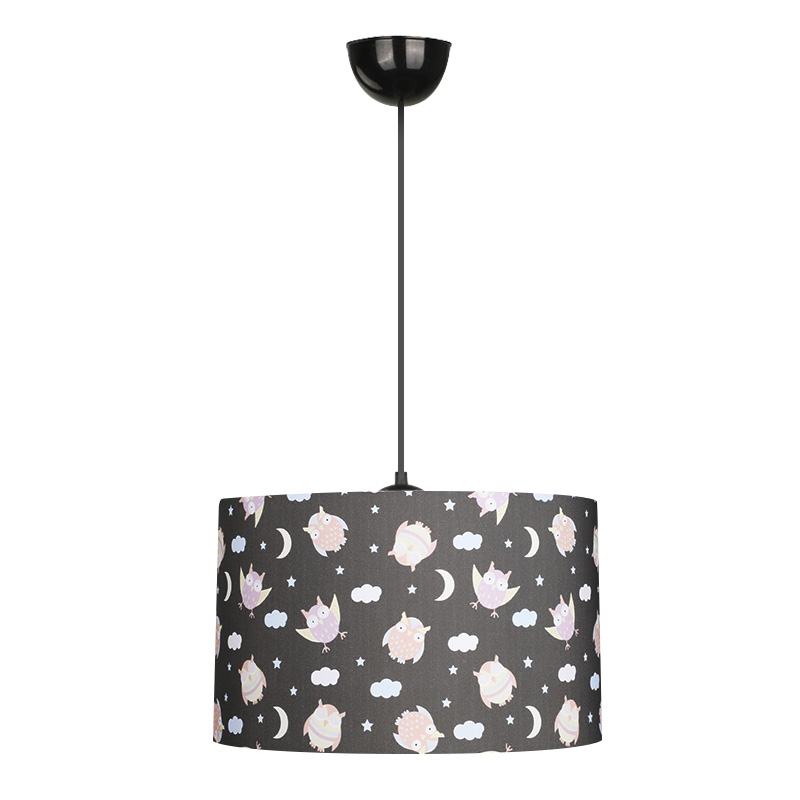 Φωτιστικό οροφής Tale Megapap E27 ύφασμα PVC μονόφωτο πολύχρωμο Ø33x70εκ.