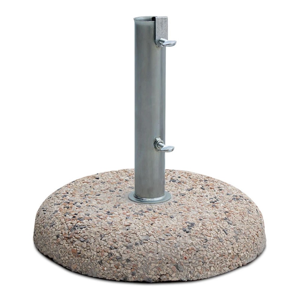 Βάση ομπρέλας τσιμεντένια ψηφιδωτή 15kg. με σωλήνα Φ52mm.