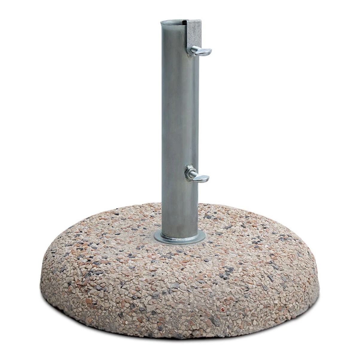 Βάση ομπρέλας τσιμεντένια ψηφιδωτή 15kg. με σωλήνα Φ52mm.