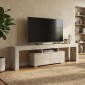 Έπιπλο τηλεόρασης Woodra Megapap χρώμα travertine 180x31,3x50,2εκ.