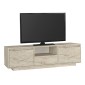 Έπιπλο τηλεόρασης Lumbera Megapap χρώμα travertine 160x29,5x42εκ.