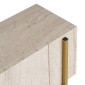Έπιπλο τηλεόρασης Nexus Megapap χρώμα travertine - χρυσό 180x30x45,5εκ.