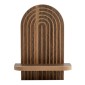 Ραφιέρα τοίχου Artwill Megapap Mdf χρώμα wenge 26x13x35εκ.