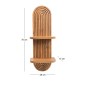 Ραφιέρα τοίχου Artwill Megapap Mdf χρώμα oak 26x13x70εκ.