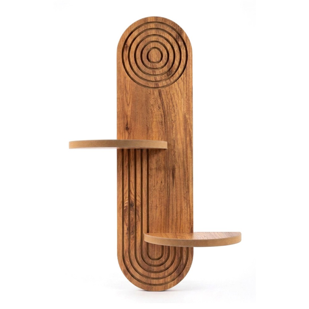 Ραφιέρα τοίχου Artwill Megapap Mdf χρώμα oak 46x13x70εκ.