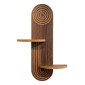 Ραφιέρα τοίχου Artwill Megapap Mdf χρώμα wenge 46x13x70εκ.