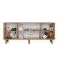 Μπουφές Bohemian Megapap χρώμα φυσικό οξιάς 180x40x75εκ.