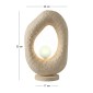 Φωτιστικό επιτραπέζιο Zoga Megapap G9 fiberglass μονόφωτο χρώμα εκρού 30x17x50εκ.